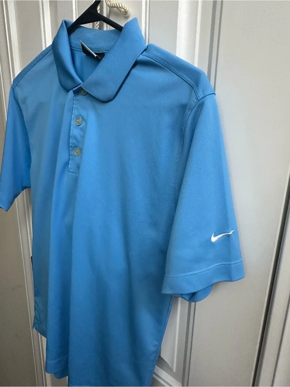 Nike Boys Light Blue Short-Sleeve Polo